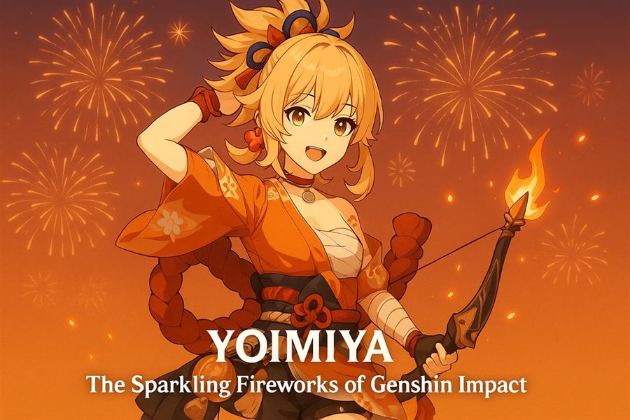 Yoimiya - the sparkling fireworks of genshin impact